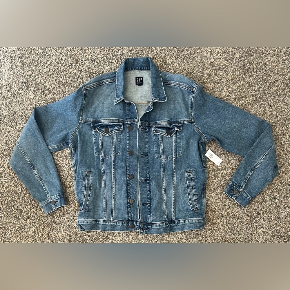 NWT Mens Gap Factory Denim Jean Jacket, Sz M